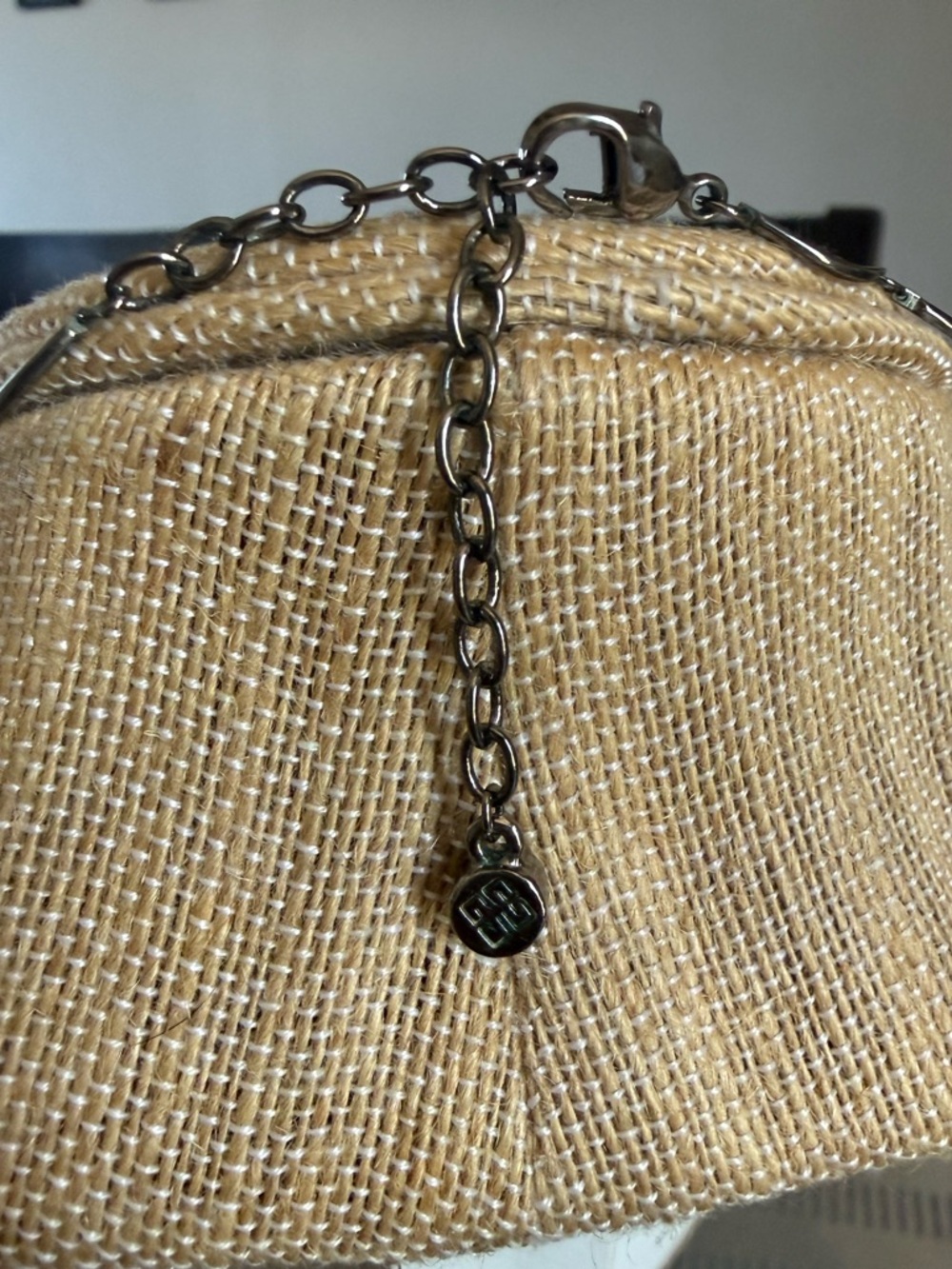 Vintage Givenchy Black Enamel Drop Necklace Signed 4G Logo Charm 90s/Y2K Silver - Picture 5 of 9